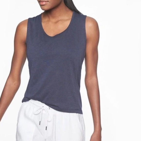 Athleta Breezy Muscle Tee in Navy Blue - Picture 1 of 7